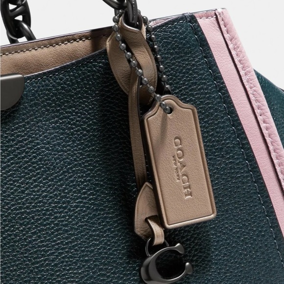 Coach Dreamer crossbody satchel bag in color block - Picture 6 of 16